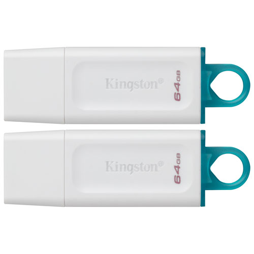 Image 1 de 1.. Clé USB 3.2 de 64 Go DataTraveler Exodia de Kingston - Paquet de 2