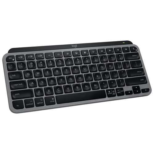 Image 1 de 25.. Clavier ergonomique rétroéclairé mécanique Bluetooth MX Mini de Logitech pour Mac - Gris pâle