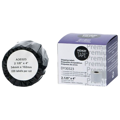 Image 1 of 1.. Premium Tape Shipping Labels for Dymo LW - 2 1/8" x 4" - 220 Labels