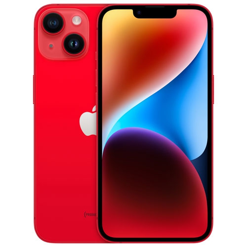 Image 1 de 9.. Remis à neuf - iPhone 14 de 128 Go d’Apple - (PRODUCT)RED - Déverrouillé
