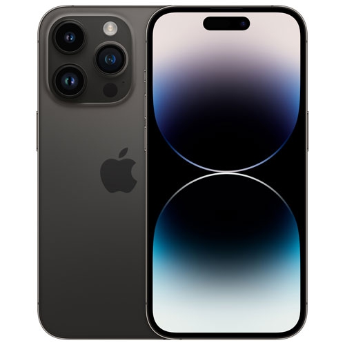 Image 1 de 9.. Remis à neuf - iPhone 14 Pro de 128 Go d’Apple - Noir cosmique - Déverrouillé