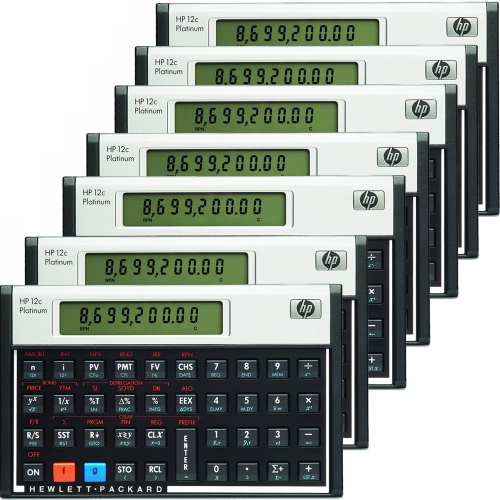 Image 1 of 1.. HP 12C Platinum Financial Calculator HEWF2231AA - 7 Count