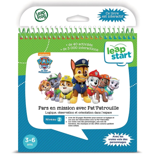 Image 1 of 1.. LeapFrog LeapStart Livre d'activités - Pars en mission avec Pat'Patrouille