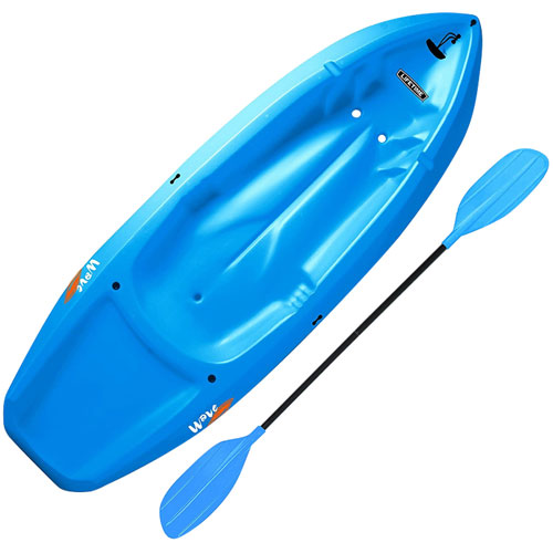 Image 1 of 5.. Lifetime Wave 6 ft. Youth Kayak with Paddle - Blue