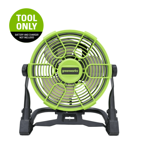 Image 1 de 4.. Ventilateur 24&nbsp;V Greenworks à 5 vitesses et tête rotative à 360°