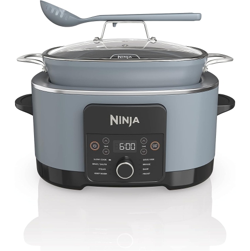 Image 1 of 10.. Ninja MC1001C Foodi PossibleCooker PRO 8.5 Quart Multi-Cooker, with 8-in-1 Slow Cooker, Dutch Oven, Steamer & More, Glass Lid & Integrated Spoon,