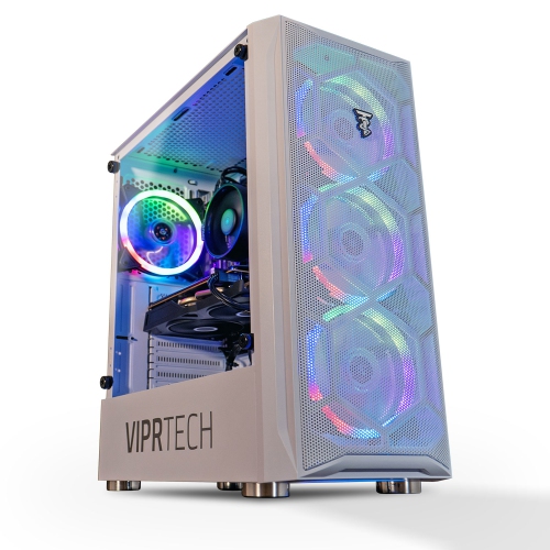 Image 1 of 9.. ViprTech Avalanche 2.0 Gaming PC - AMD Ryzen 7, AMD RX 580 8GB, 32GB DDR4 3200, 1TB NVMe SSD, 700w PSU, VR-Ready, RGB, WiFi, Prebuilt Computer