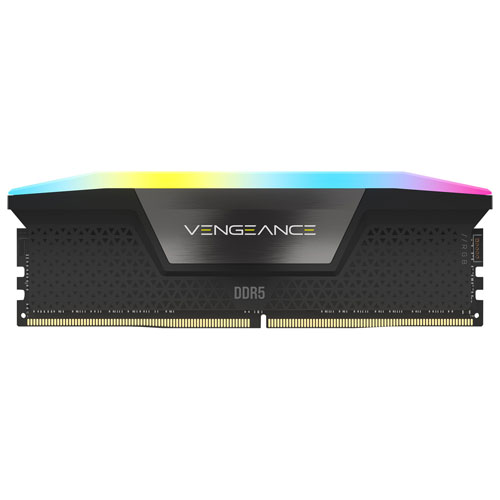 Image 1 de 5.. Mémoire DDR5 32 Go 6000 MHz Vengeance RGB de Corsair pour PC (CMH32GX5M2B6000C40L)