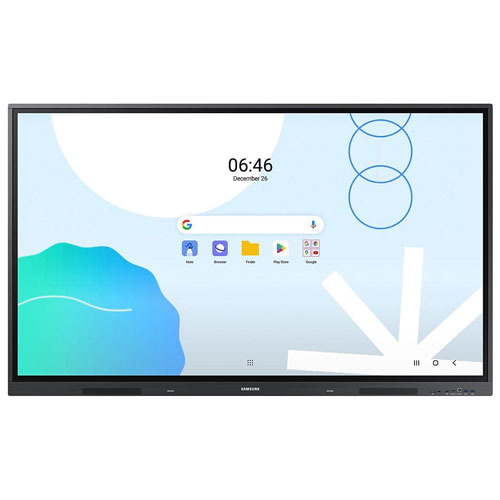 Image 1 of 4.. Samsung WAD 65" 4K UHD Android OS Interactive Display - Space Grey