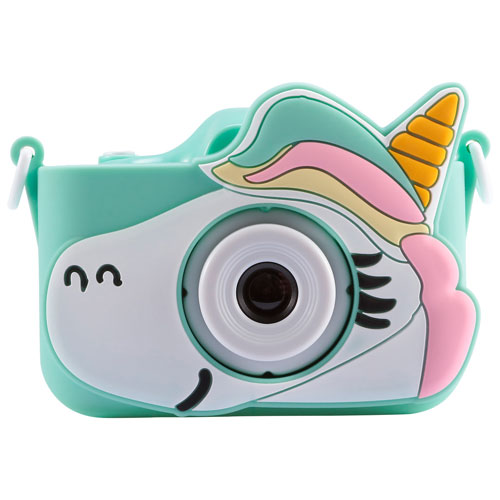 Image 1 de 10.. Appareil photo numérique à zoom optique 4x 3 Mpx Kidstech Kidzcam de Vivitar - Sarcelle - Exclusivité Best Buy