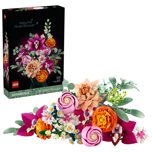 Image 1 de 6.. LEGO Botanicals : Le joli bouquet de fleurs roses - 749 pièces