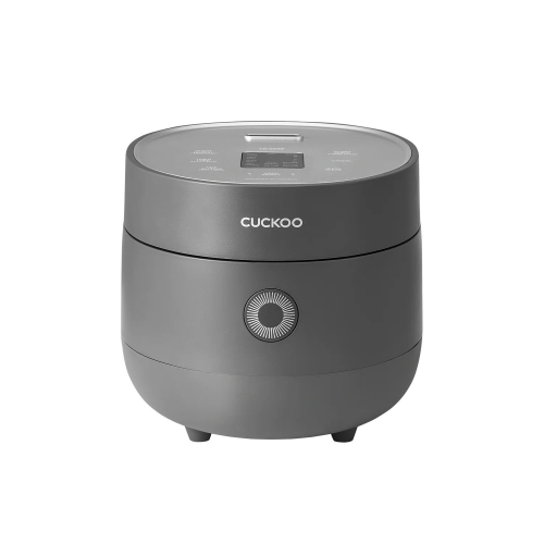 Image 1 de 1.. CUCKOO 3 Cup / 6 Cup (Cooked) Micom Rice Cooker & Warmer with Nonstick Inner Pot, 10 Menu Modes, LCD Display, Fuzzy Logic Tech, Auto Clean (Gray)