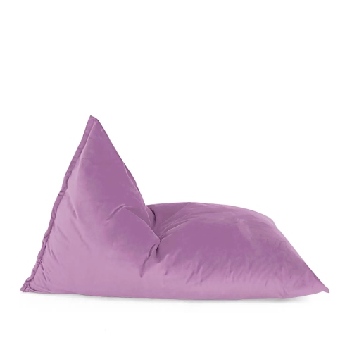 Image 1 de 5.. Grande housse en velours pour fauteuil poire Ecogami - 59 x 43,25&nbsp;po - Rose