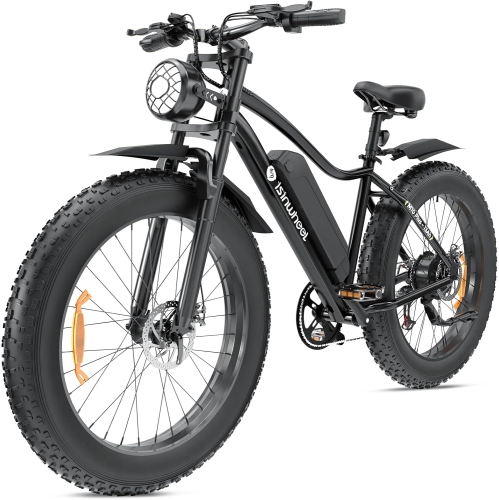 Image 1 of 10.. isinwheel M10Plus 900W Peak Motor/120KM Range/32KM/H Top Speed 26"*4.0/1.95 Fat Tire, Commuting Electric Mountain Bicycle & 13/10.4Ah Removable