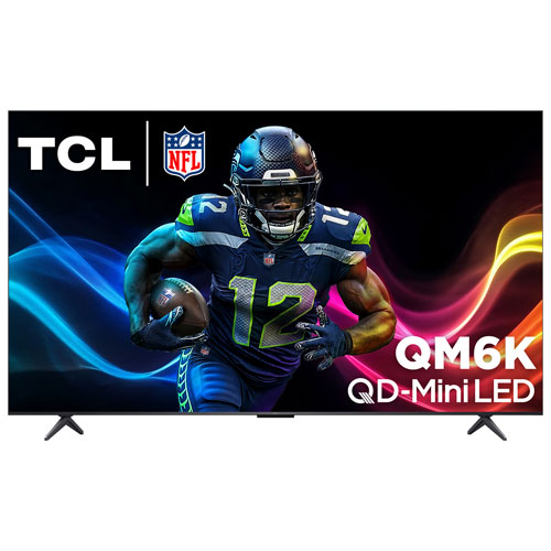 Image 1 de 11.. Téléviseur intelligent Google TV HDR QD-Mini DEL UHD 4K de 85 po série QM6K de TCL - 2025