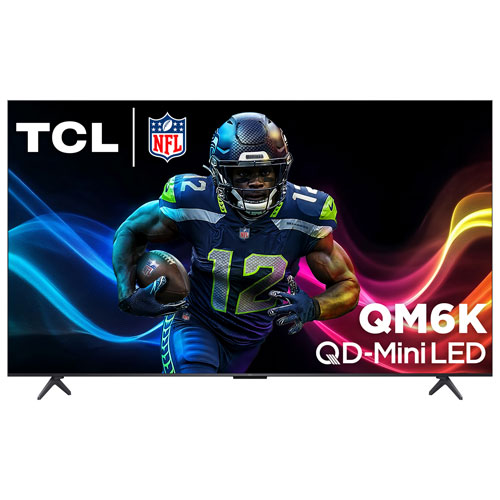 Image 1 de 11.. Téléviseur intelligent Google TV HDR QD-Mini DEL UHD 4K de 65 po série QM6K de TCL - 2025