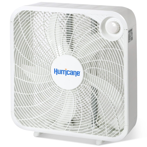 Image 1 of 9.. Hurricane 20 Inch Classic Series Floor Box Fan with 3 Efficient Speed Settings