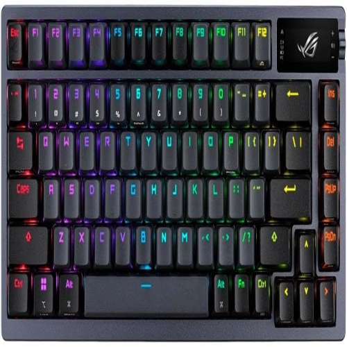 Image 1 de 5.. Clavier de jeu sans fil d'ASUS, touches OLED, RVB, remplaçables à chaud